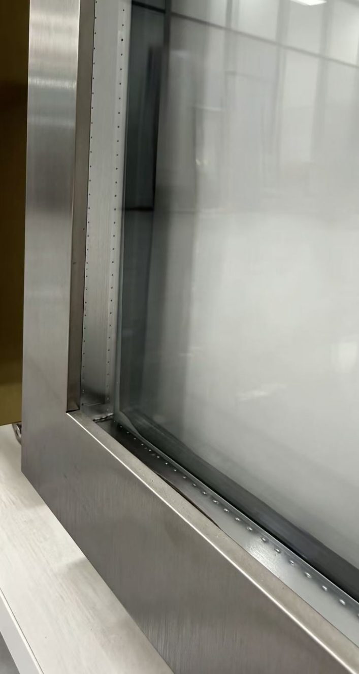 不锈钢边框玻璃门 细节图 5